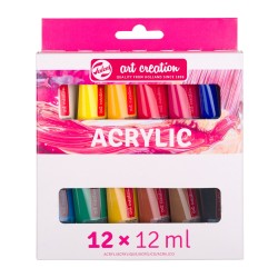 Talens artcreation zestaw farb akrylowych 12x12ml - sklep plastyczny -