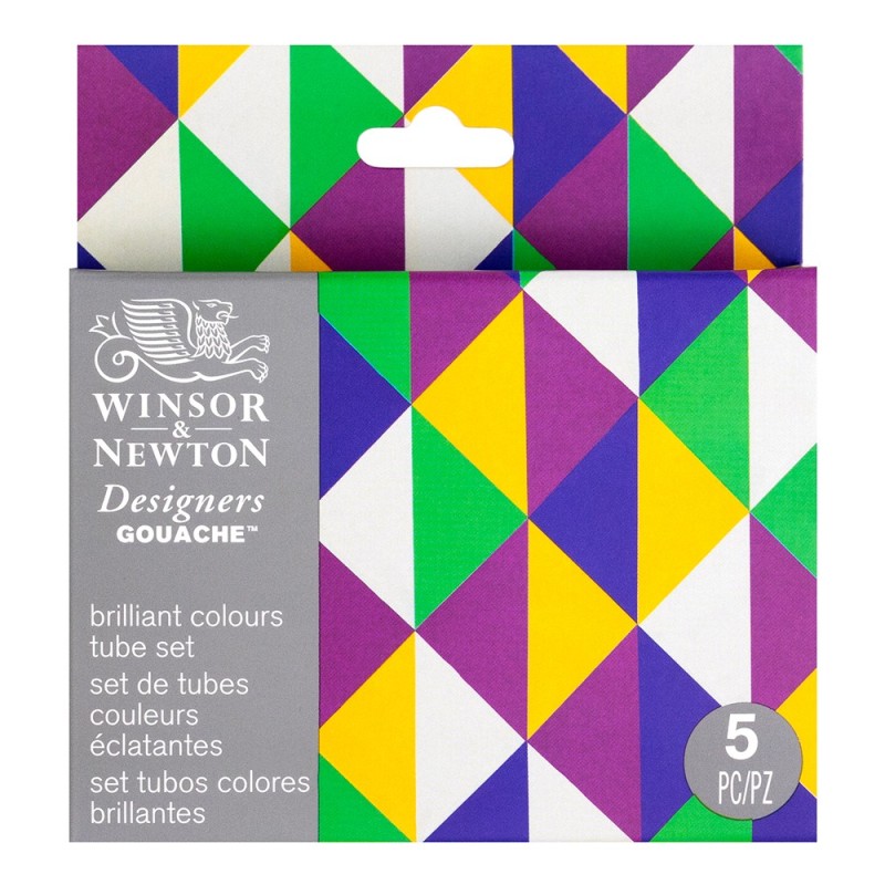 Winsor&Newton Designers Gouache Brilliant zestaw gwaszy 5x14 ml