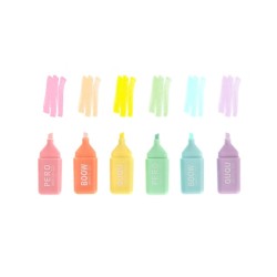 DpCraft mini pastel highlighters 6 pcs