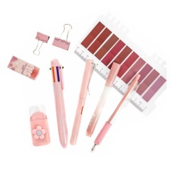 DpCraft school & office 9-piece set pastel pink