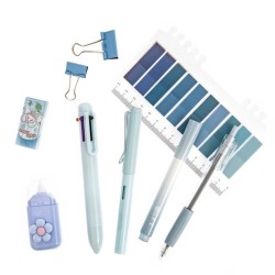 DpCraft school & office 9-piece set pastel blue