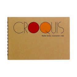 Maruman Croquis kieszonkowy szkicownik na spirali 11,3x16,5cm 96.5g 55 arkuszy