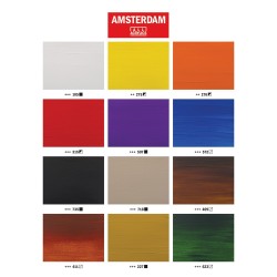 Talens amsterdam zestaw farb akrylowych 12x120ml