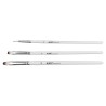 Artix set of 3 different synthetic brushes white handle