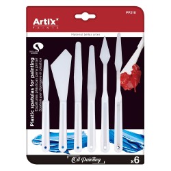 Artix set of 6 plastic spatulas