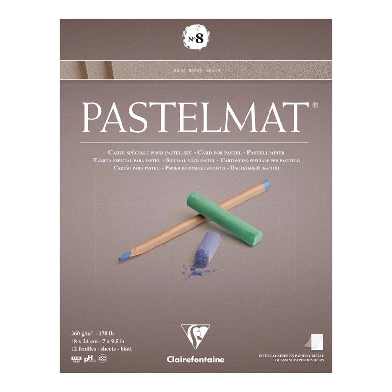 Clairefontaine pastelmat block 8 360g 12ark