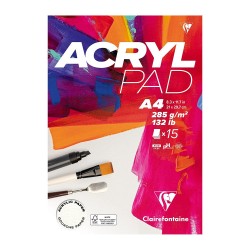 Blok Clairefontaine Acryl Pad do farb akrylowych 285g 15 ark
