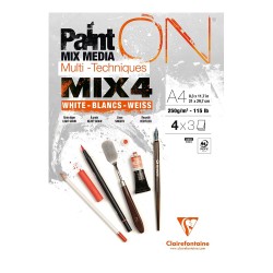 Blok Clairefontaine paint on mix4 250g 12 arkuszy