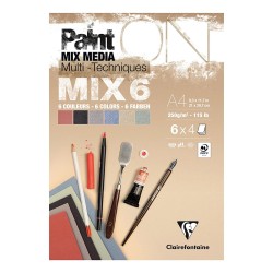 Clairefontaine paint on mix 6 250g block 24 sheets