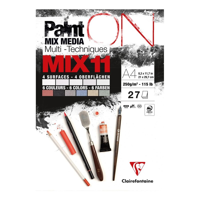 Blok Clairefontaine paint on mix 11 250g 27 arkuszy