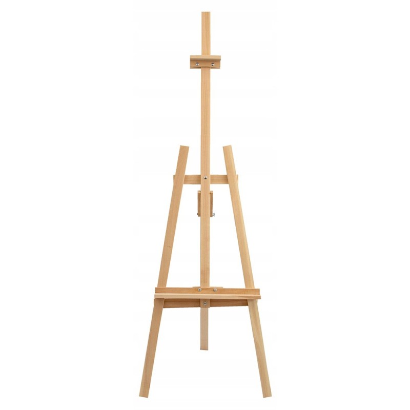 Three-legged pine easel