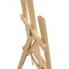 Three-legged pine easel
