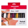 Talens amsterdam portrait zestaw 6 farb akrylowych 120ml