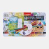 Bruynzeel Coloring & Drawing Set, 60 pieces in a metal case