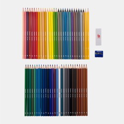 Bruynzeel Coloring & Drawing Set, 60 pieces in a metal case