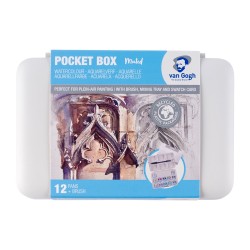 Talens Van Gogh Muted Watercolor Set (1/2-cube), 12 Colors
