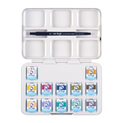 Talens Van Gogh Muted Watercolor Set (1/2-cube), 12 Colors