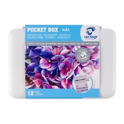 Talens Van Gogh Violets Watercolor Set (12 Colors, Half-Pan)