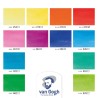 Talens Van Gogh Vibrant Watercolor Set (1/2-cube), 12 Colors