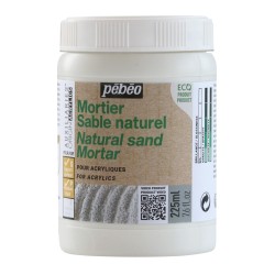 Pebeo Natural Sand Mortar, Natural Sand Mortar, 225 ml