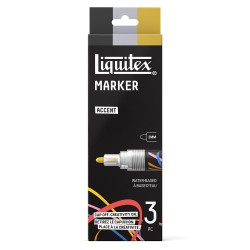 Liquitex Accent Marker 2mm, 3-piece set