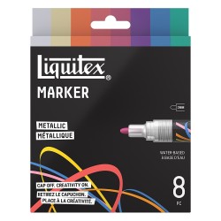 Liquitex Metallic Marker, 2 mm, Set of 8