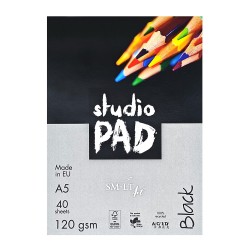 SM-LT Art Studio Pad Black 120g, 40-sheet sketchpad