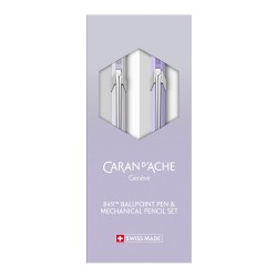 Caran d'Ache Blooming Lavender Ballpoint Pen and Mechanical Pencil Set