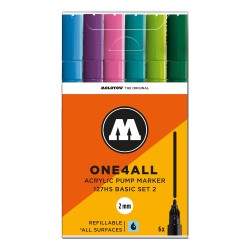 Molotow ONE4ALL Basic set 2 set of acrylic markers 2mm