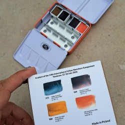 Szmal Aquarius USK Symposium 2026 set of 4 watercolors in a metal case