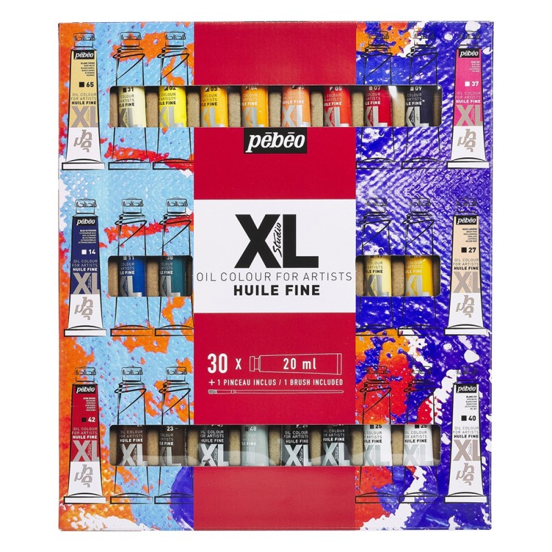 Set of oil paints XL Pebeo 30x20ml - sklep plastyczny - szał dla plast