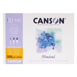 Blok Canson montval do akwareli 300g 12ark - sklep plastyczny - szał d