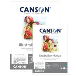Blok Canson illustration do komiksów 250g 12ark - sklep plastyczny - s