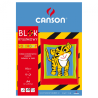 Blok Canson z papierem kolorowym 70-80g 10ark - sklep plastyczny - sza