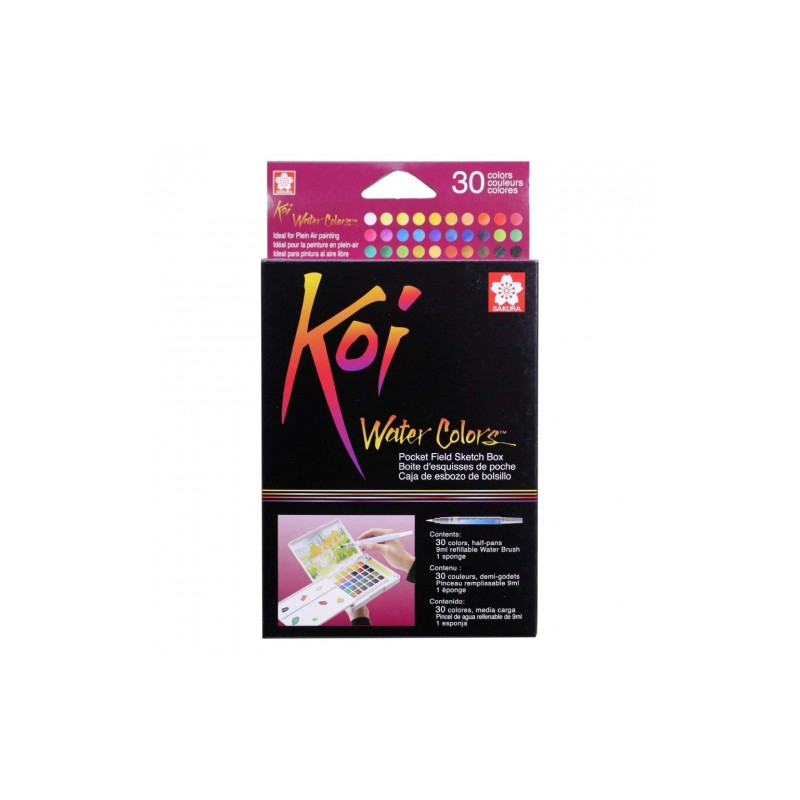 Sakura koi water colors set of 30 watercolors
