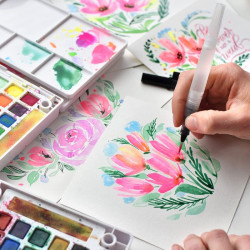Sakura koi water colors set of 24 watercolors