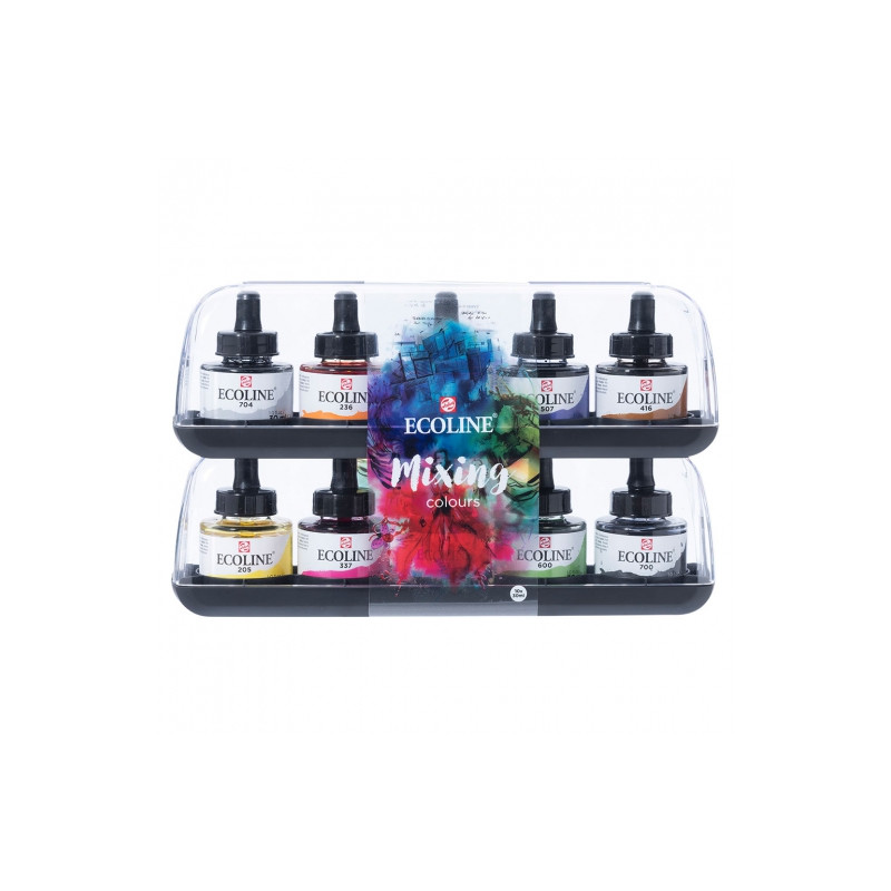 Talens ecoline mixing colours faby akwarelowe 10x30ml - sklep plastycz