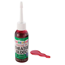 Snazaroo sztuczna krew w płynie ciemna 50 ml - sklep plastyczny - szał