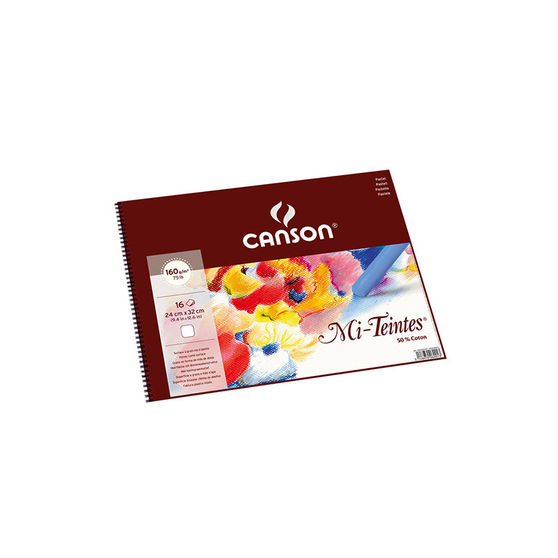 Blok Canson mi-teintes do pasteli na spirali 160g 16ark