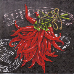 Decoupage Napkin 32-IHR C599600 fresh chili - szal art - sklep plastyc