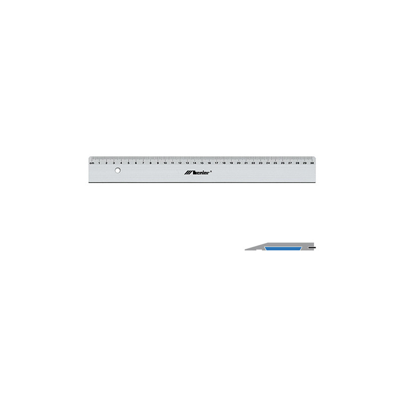 Aluminum cutting ruler with Leniar insert - szal art - sklep plastyczn