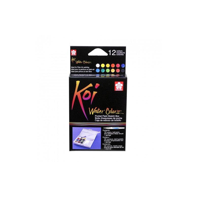 Sakura koi water colors set of 12 watercolors
