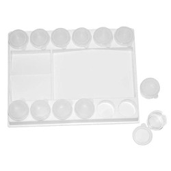 Plastic containers on a pallet 20.4x15,5x3 cm - szal art - sklep plast
