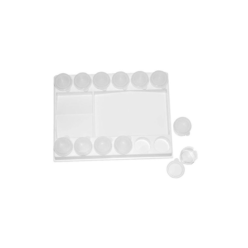 Plastic containers on a pallet 20.4x15,5x3 cm - szal art - sklep plast