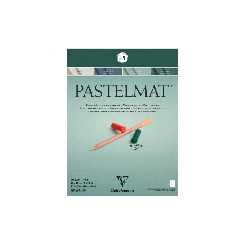 Blok Clairefontaine pastelmat nr 5 360g 12ark - sklep plastyczny - sza