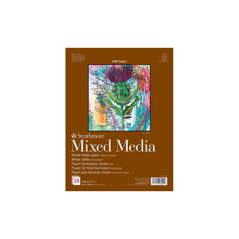 Blok Strathmore s.400 mixed media 300g 15ark - sklep plastyczny - szał