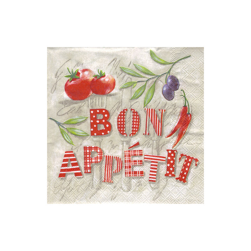 Serwetka do decoupage Ambiente 7-13308330 bon appetit - sklep plastycz