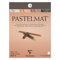 Block Clairefontaine pastelmat No. 2 360g 12 sheets
