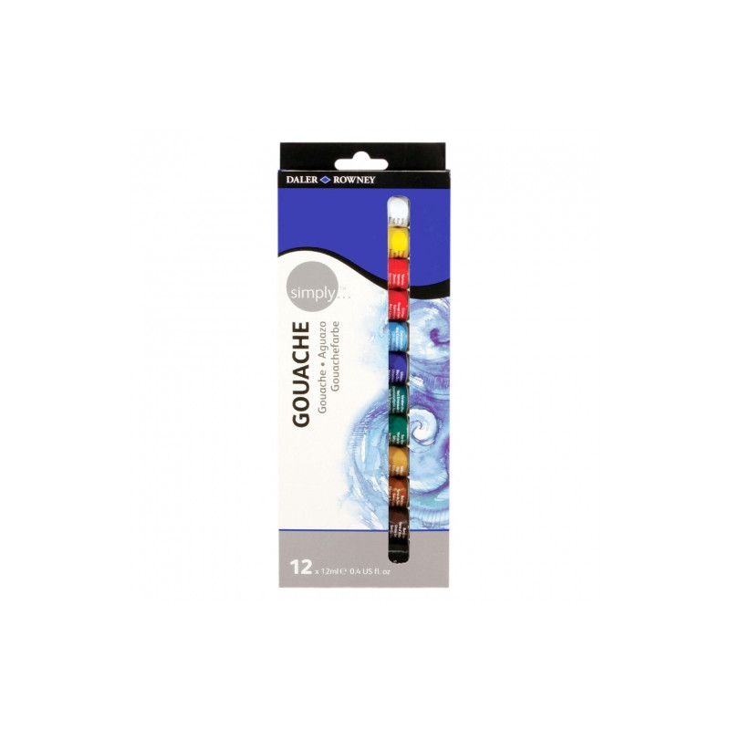 Daler Rowney simply set of gouache 12x12ml