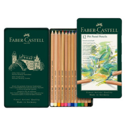 Faber-Castell pitt pastel zestaw 12 pasteli suchych w kredce - sklep p